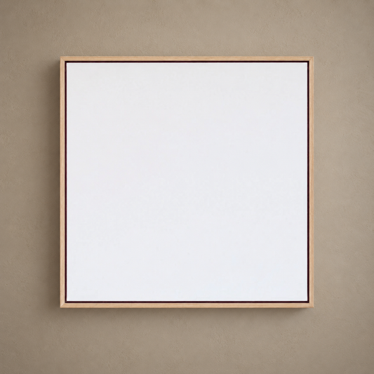 Canvas With American Ash Float Frame