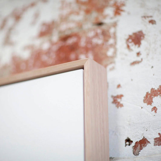 Canvas With Oak Float Frame