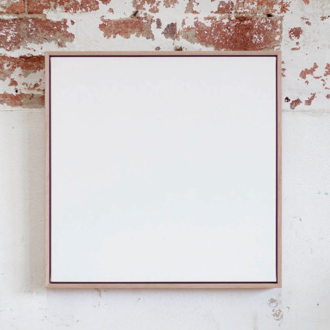 Canvas With Oak Float Frame