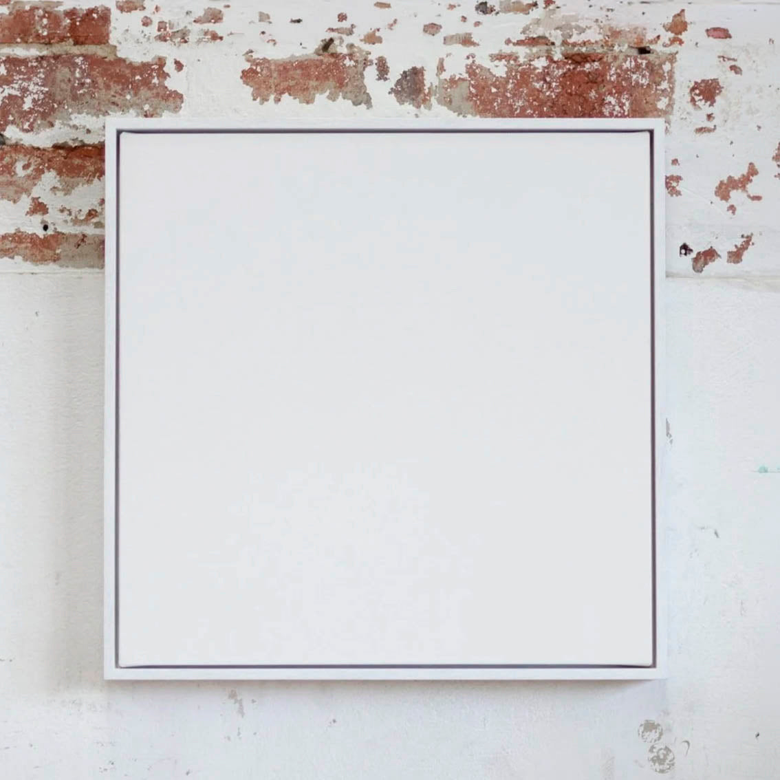 Canvas With White Float Frame