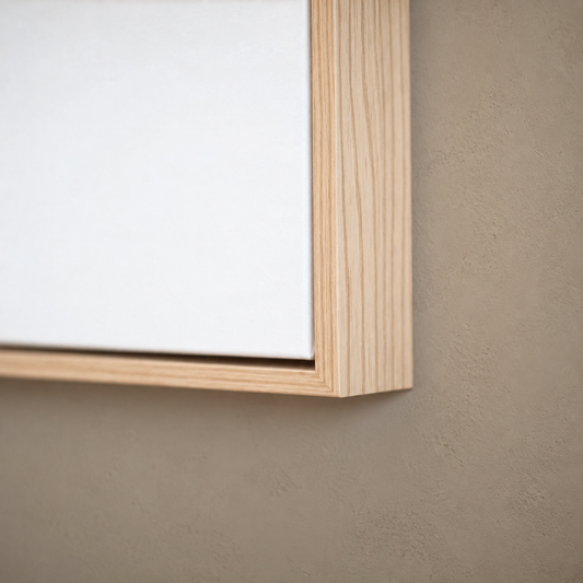 Canvas With American Ash Float Frame