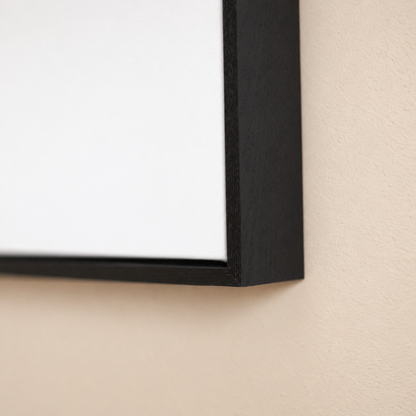 Canvas With Black Float Frame