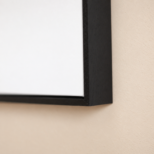Canvas With Black Float Frame