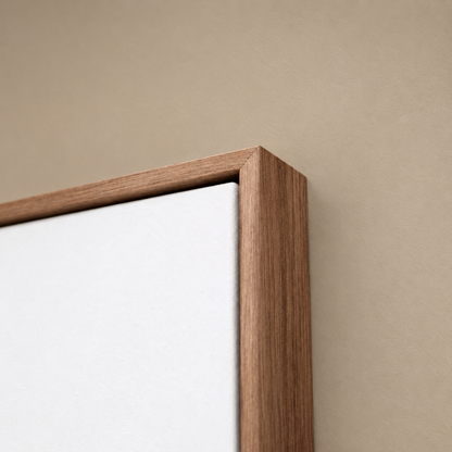 Canvas With Blackwood Float Frame