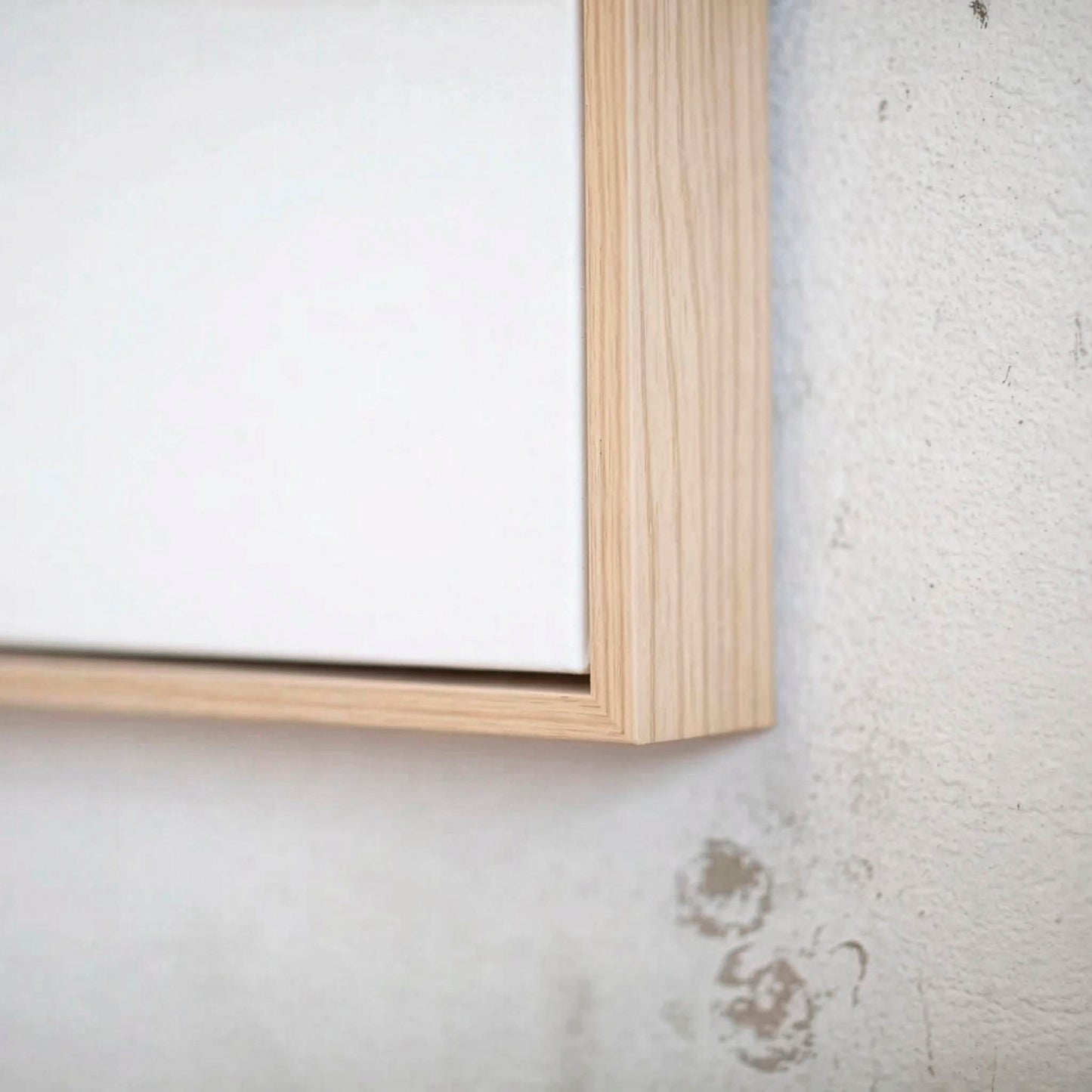 Canvas With American Ash Float Frame