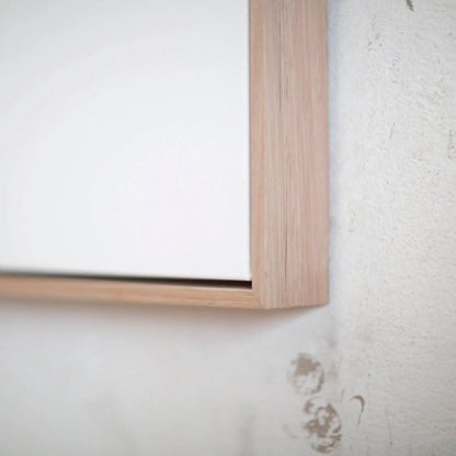 Canvas With Oak Float Frame