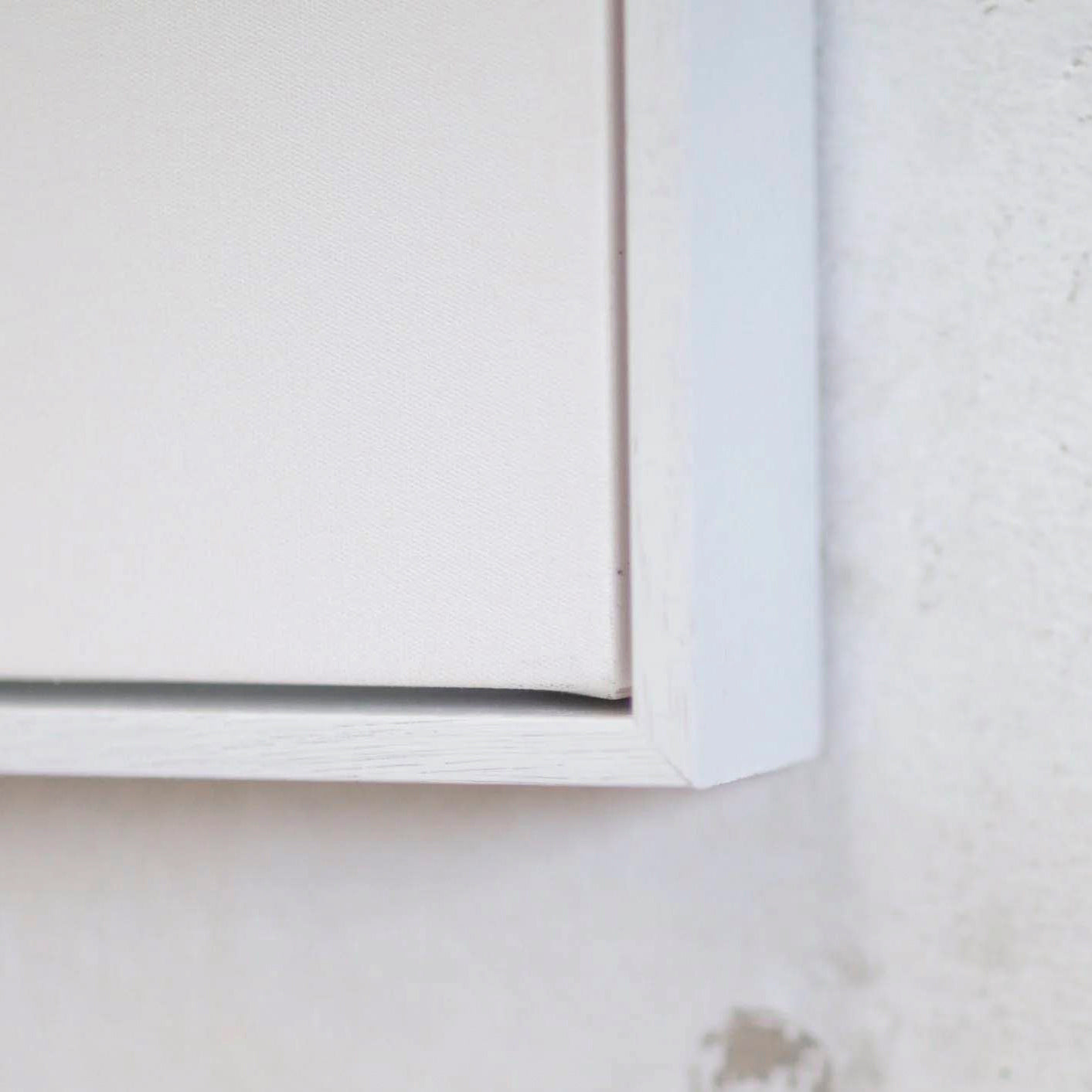 Canvas With White Float Frame