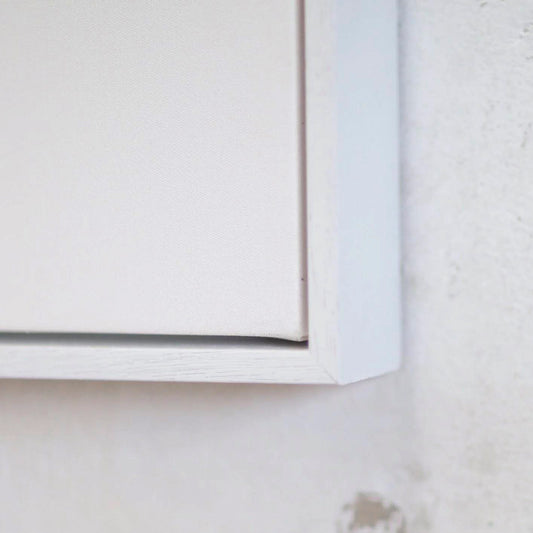 Canvas With White Float Frame
