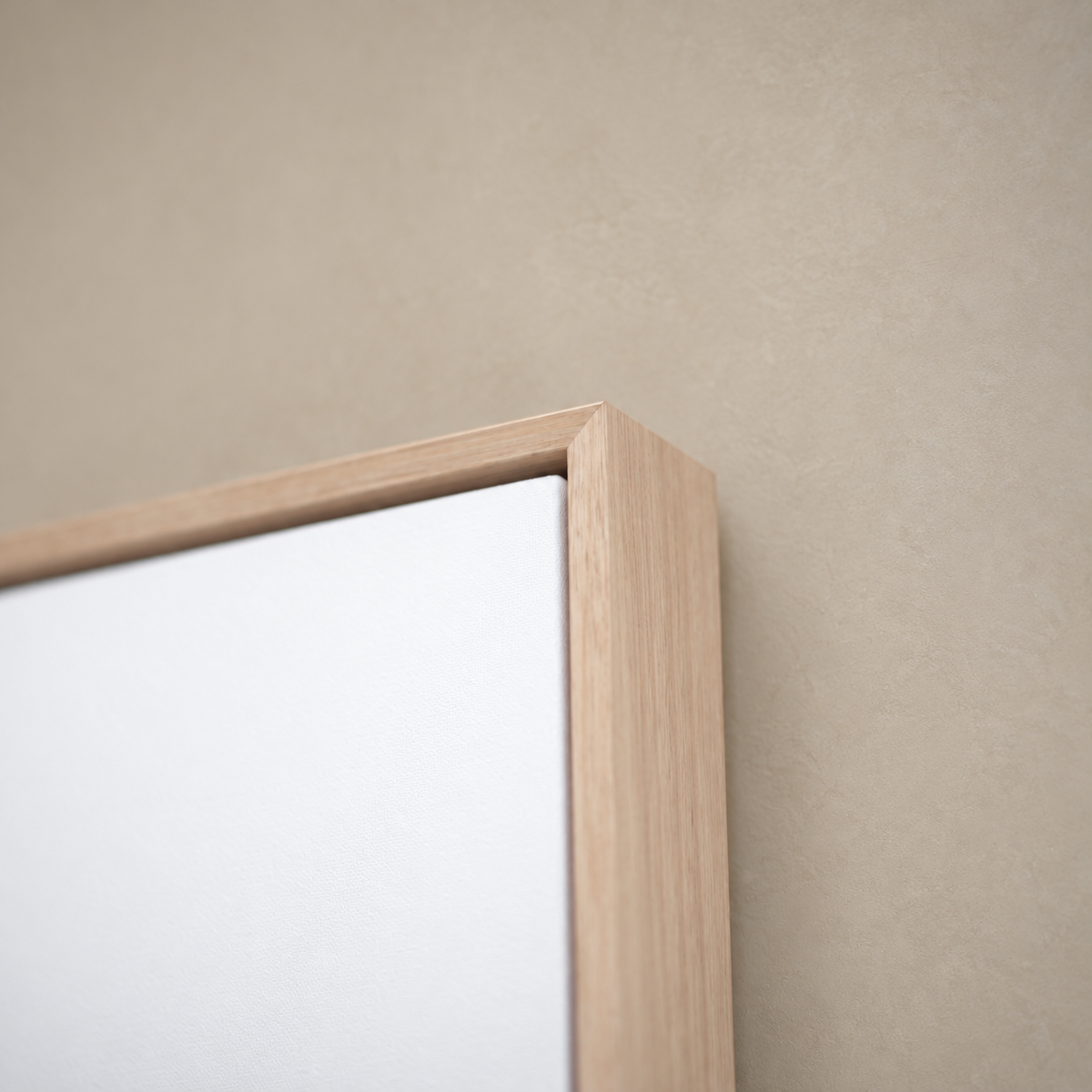 Canvas With Oak Float Frame