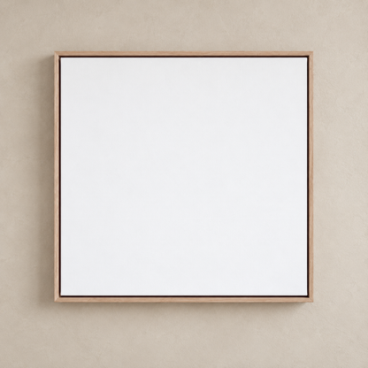 Canvas With Oak Float Frame