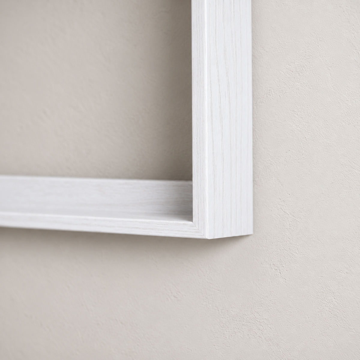 White Float Frame