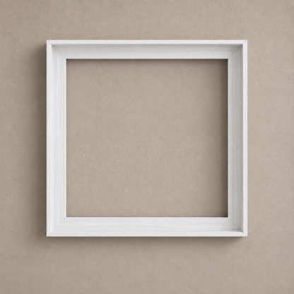 White Float Frame