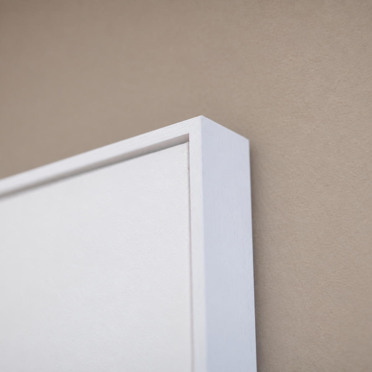 Canvas With White Float Frame