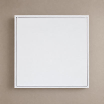 Canvas With White Float Frame