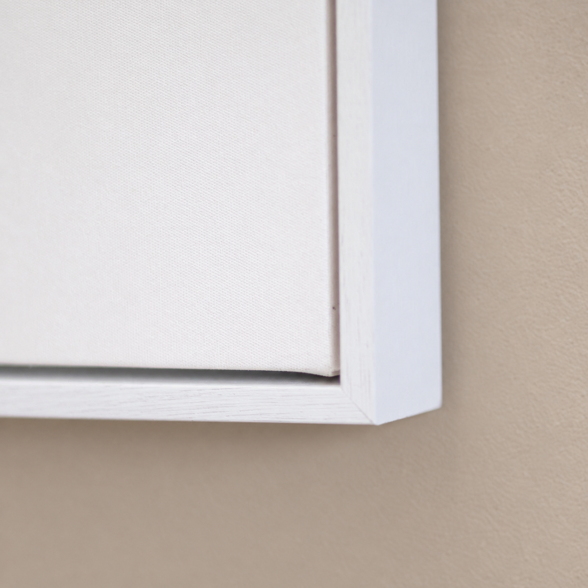 Canvas With White Float Frame
